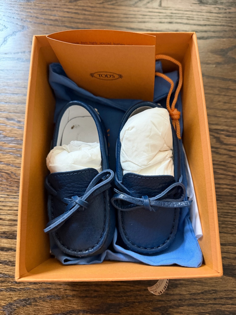 Tod’s Navy Leather Driving Loafers